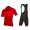 2020 ENDURA FS260-Pro Fietskleding Wielershirt Korte Mouw+Korte Fietsbroeken Bib Rood CTWQ9 CTWQ9