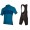 2020 ENDURA FS260-Pro Fietskleding Wielershirt Korte Mouw+Korte Fietsbroeken Bib Blauw MUJWK MUJWK