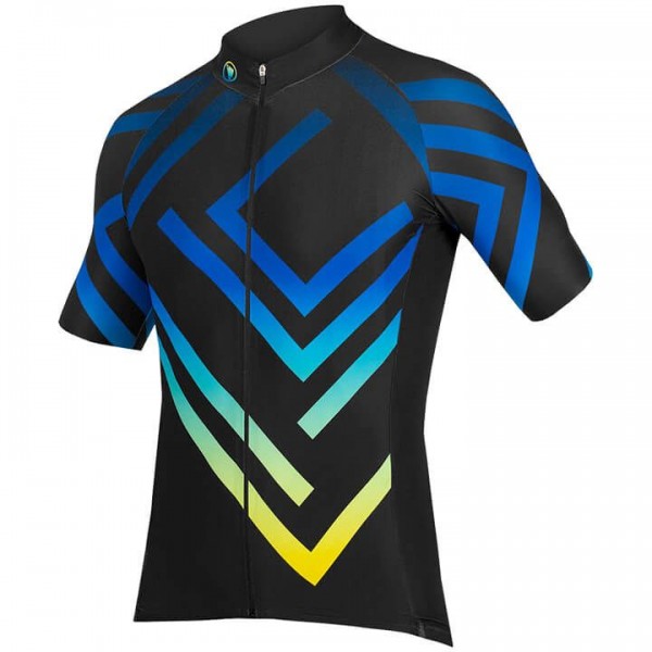 ENDURA PT LTD Fietsshirt Korte Mouw Zwart Blauw Geel Y3G41 Y3G41