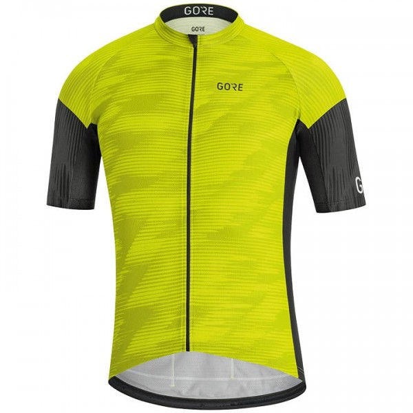 GORE WEAR GORE C3 Knit Fietsshirt Korte Mouw Zwart Geel 3CIPN 3CIPN