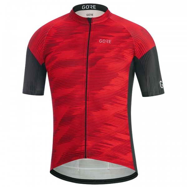 GORE WEAR GORE C3 Knit Fietsshirt Korte Mouw Zwart Rood L4X0U L4X0U