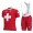 GROUPAMA-FDJ Switzerland Champion 2020 Fietskleding Wielershirt Korte Mouw+Korte Fietsbroeken Bib 9GL2H 9GL2H