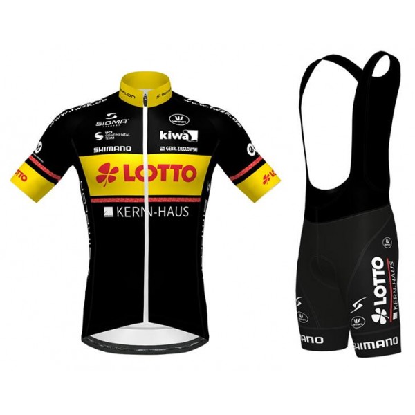 2020 LOTTO KERNHAUS Fietskleding Wielershirt Korte Mouw+Korte Fietsbroeken Bib S6PES S6PES