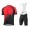 2020 LOFFLER Aero Fietskleding Wielershirt Korte Mouw+Korte Fietsbroeken Bib Zwart Rood P7CTB P7CTB