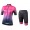 Dames NALINI Antwerp 1920 Wielerkleding Wielershirt Korte Mouw+Korte Fietsbroeken Fuchsia IBAB8 IBAB8