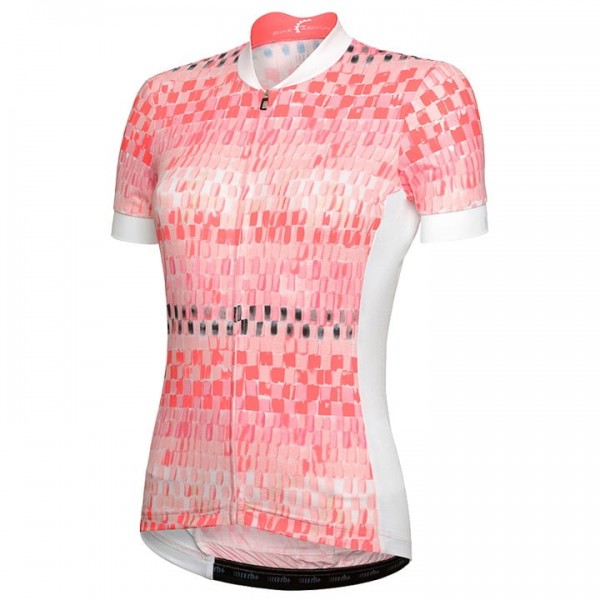 2020 Dames RH+Lab Fietsshirt Korte Mouw Rood Wit K2TCL K2TCL