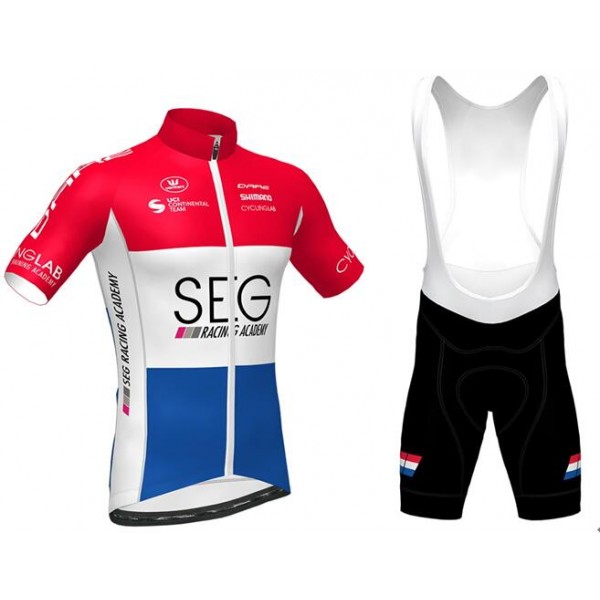 2020 SEG RACING ACADEMY Dutch Champion Fietskleding Wielershirt Korte Mouw+Korte Fietsbroeken Bib 716I3 716I3