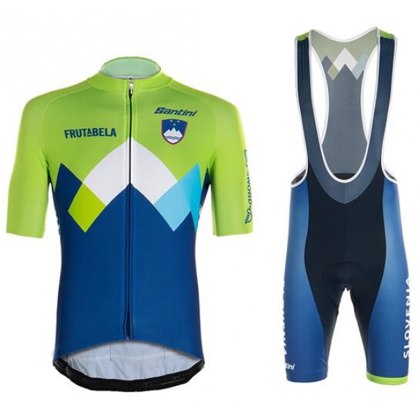 2020 SLOVENIAN NATIONAL TEAM Fietskleding Wielershirt Korte Mouw+Korte Fietsbroeken Bib A6F5T A6F5T