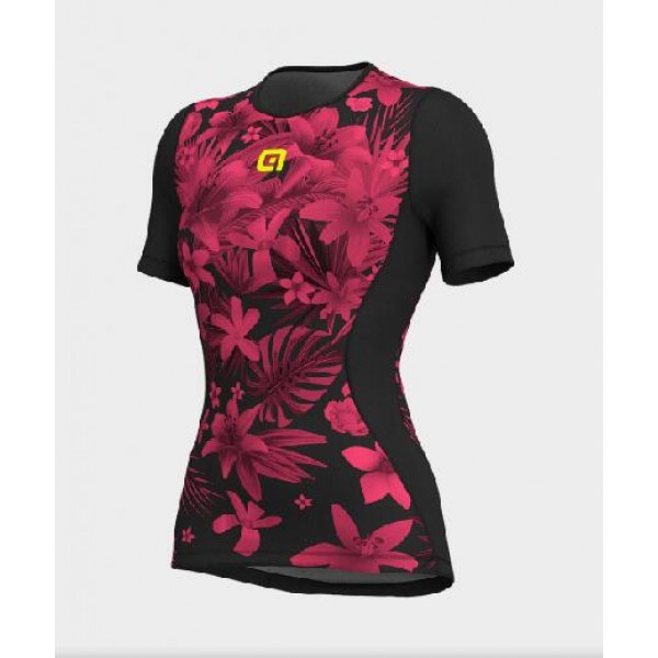 2020 Ale Sartana Dames Nahtloses Fietsshirt Korte Mouw rood 2020134