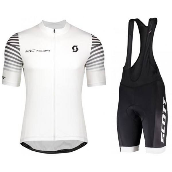 2020 SCOTT RC TEAM 10 Fietskleding Fietsshirt Korte+Korte Fietsbroeken Bib wit 2020335