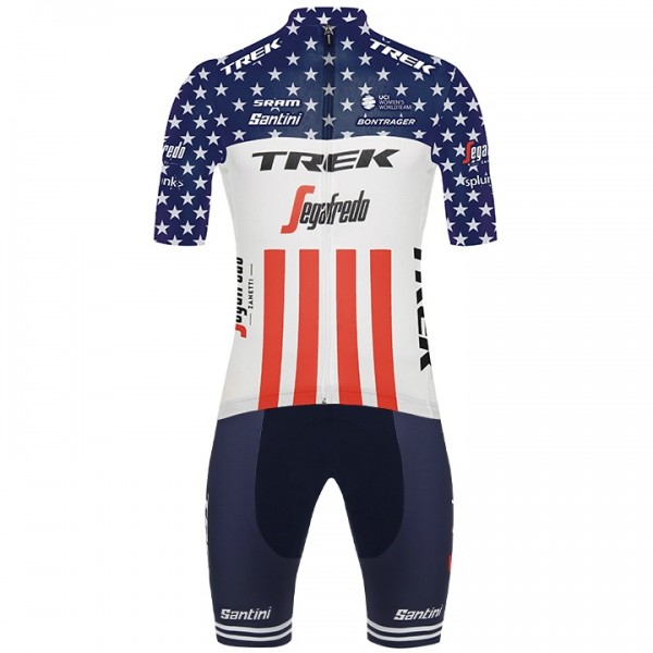 2020 TREK-SEGAFREDO Amerikanischer Meister Wielerkleding Wielershirt Korte+Korte Fietsbroeken 2020082