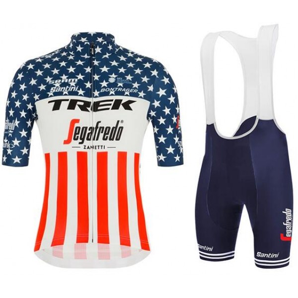 2020 TREK-SEGAFREDO Amerikanischer Meister Fietskleding Fietsshirt Korte+Korte Fietsbroeken Bib 2020083