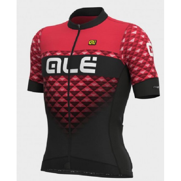 Ale PR-S Hexa Fietsshirt Korte Mouw zwart-rood L13348419-02 2020156