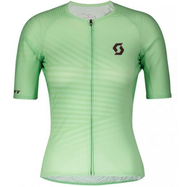 Dames SCOTT RC Premium Climber 2020 Fietsshirt Korte Mouw Grün 2020316