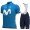 2021 Movistar Pro Team Fietskleding Fietsshirt Korte Mouw+Korte Fietsbroeken Bib 974