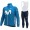 2021 Movistar Pro Team Fietskleding Fietsshirt Lange Mouw+Lange Fietsbroek Bib 1003