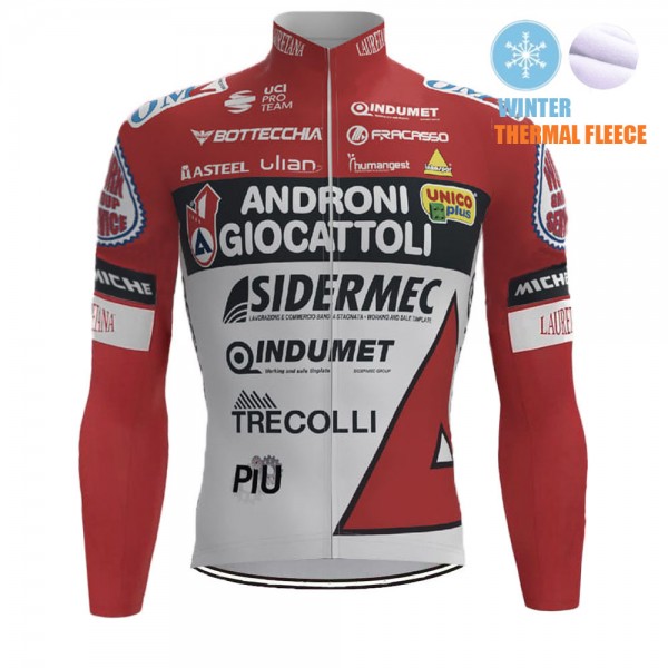 2021 Winter Fleece ANDRONI GIOCATTOLI Team Fietsshirt Lange Mouw 694