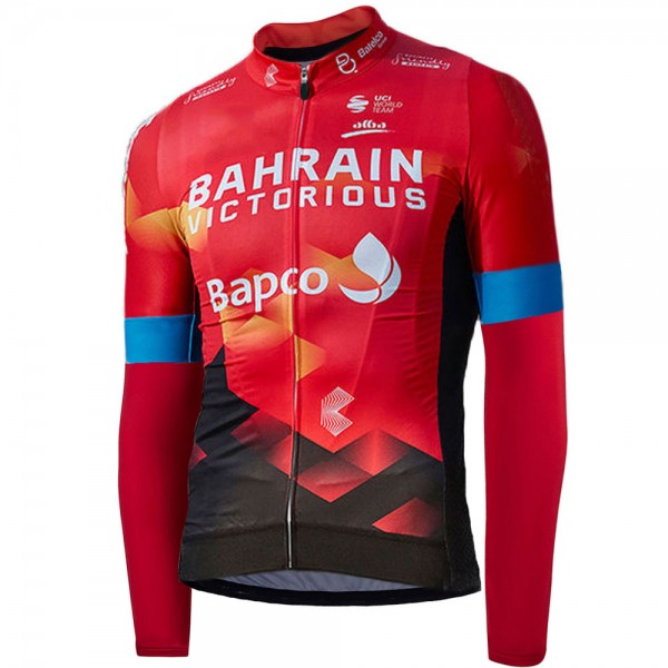 2021 Bahrain Victorious Pro Team Fietsshirt Lange Mouw 743