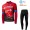 2021 Winter Fleece Bahrain Victorious Pro Team Fietskleding Fietsshirt Lange Mouw+Lange Fietsbroek Bib 754