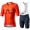 2021 INEOS Grenadier Pro Team Fietskleding Fietsshirt Korte Mouw+Korte Fietsbroeken Bib Orange 819