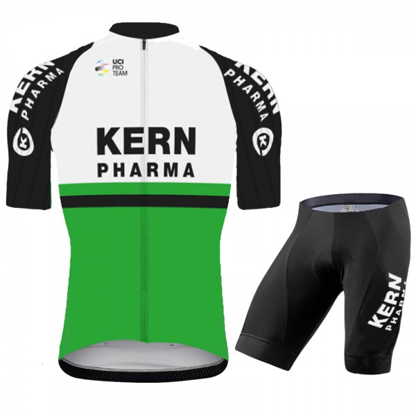 2021 kern pharma Pro Team Fietskleding Fietsshirt Korte Mouw+Korte Fietsbroeken Bib 981