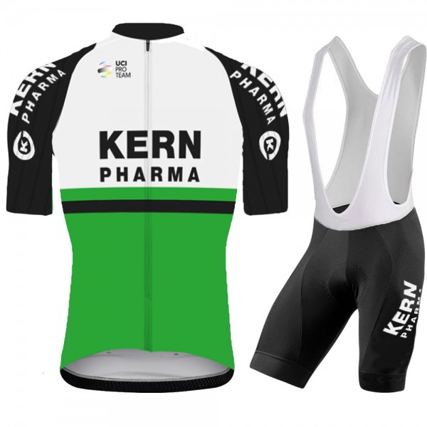 2021 kern pharma Pro Team Fietskleding Fietsshirt Korte Mouw+Korte Fietsbroeken Bib 982