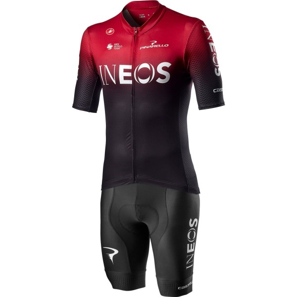 TEAM INEOS 2020 Set  Competizione Fietsshirt Korte Mouw+Competizione Korte fietsbroeken Bib 2020026