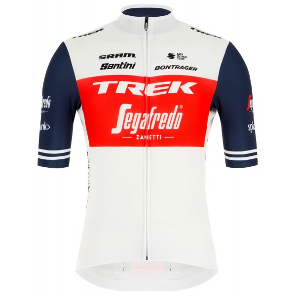 TREK-SEGAFREDO 2020 Fietsshirt Korte Mouw langer Reißverschluss SANTINI Fietsen Profteams 2020046