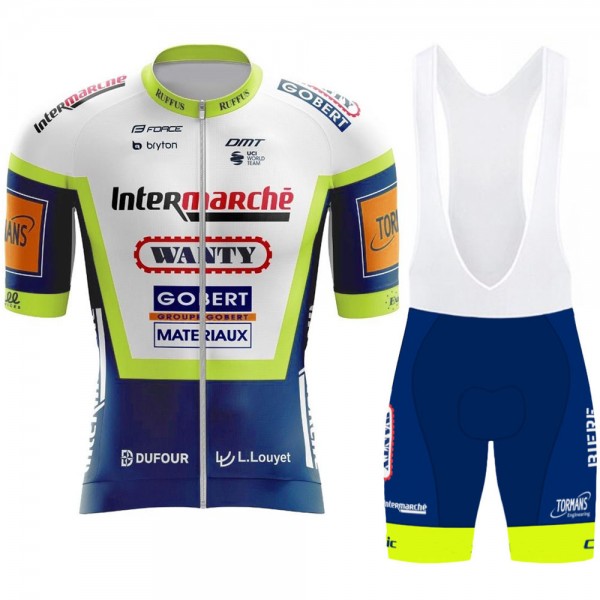 2021 Wanty Pro Team Fietskleding Fietsshirt Korte Mouw+Korte Fietsbroeken Bib 946