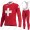 Swiss FDJ 2021 Wielerkleding Set Fietsshirts Lange Mouw+Lange Fietsrbroek Bib 2021370