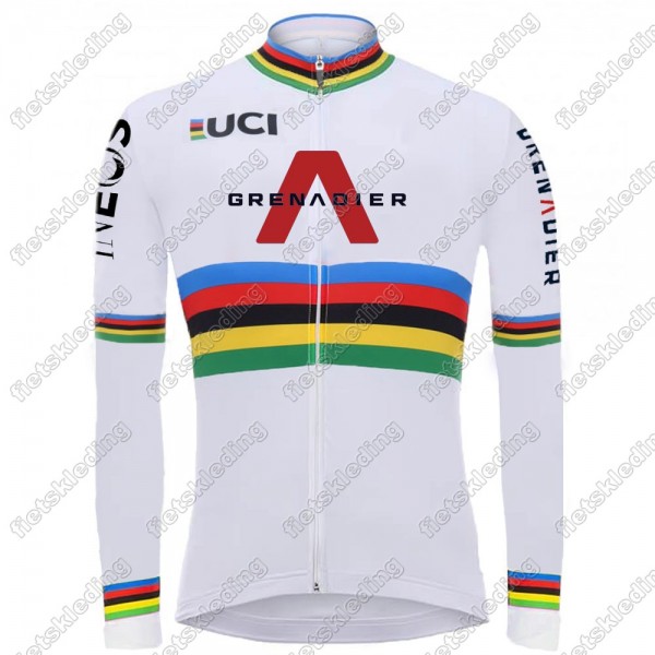 Team INEOS Grenadier UCI World Champion 2021 Mannen Fietsshirt Lange Mouw 2021174