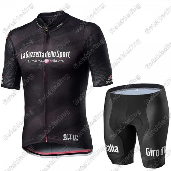 Giro D-italia 2021 Wielerkleding Set Fietsshirts Korte Mouw+Korte Wielerbroek Bib 2021425