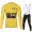 Jumbo Visma 2021 Tour De France Wielerkleding Set Fietsshirts Lange Mouw+Lange Fietsrbroek Bib 2021259