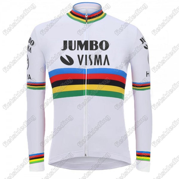 Team Jumbo Visma UCI World Champion 2021 Fietsshirt Lange Mouw 2021298