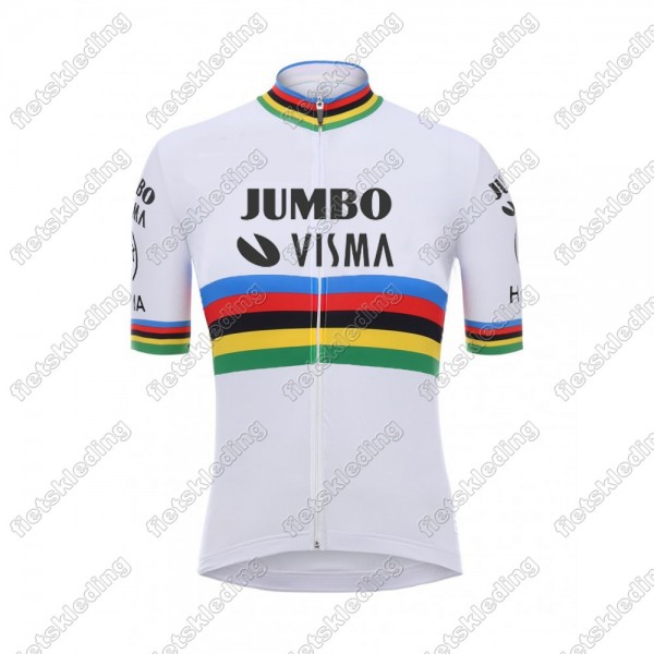 Team Jumbo Visma UCI World Champion 2021 Wielershirt Korte Mouw 2021288