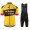 Jumbo Visma 2021 Pro Team Wielerkleding Set Fietsshirts Korte Mouw+Korte Wielerbroek Bib 2021193