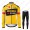 Jumbo Visma 2021 Pro Team Wielerkleding Set Fietsshirts Lange Mouw+Lange Fietsrbroek Bib 2021225