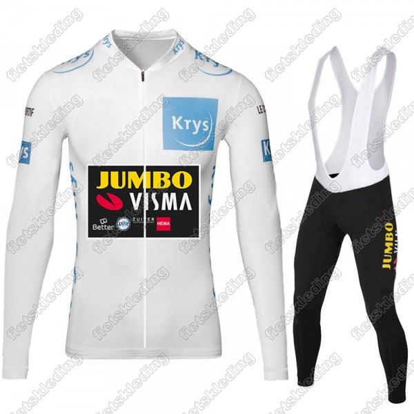 Jumbo Visma 2021 wit Fietsshirt Lange Mouw+Collant Cycliste 2021248