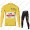 UAE EMIRATES Tour De France 2021 Wielerkleding Set Fietsshirts Lange Mouw+Lange Fietsrbroek Bib 2021324
