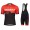 2019 Scott-RC-Profteams zwart-rood Fietskleding Set Fietsshirt Korte Mouw+Korte fietsbroeken AQXJ122