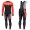 2019 Scott RC rood-zwart Thermo Wielerkleding Set Wielershirts lange mouw+fietsbroek lang met IRHH145