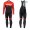 2019 Scott-RC-Profteams zwart-rood Thermo Wielerkleding Set Wielershirts lange mouw+fietsbroek lang met LJDV324