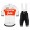 2019 Trek Fabrik Racing TDF wit Fietskleding Set Fietsshirt Korte Mouw+Korte fietsbroeken NOOR887