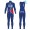 2017 Pro Team FDJ blauw Winter Set Wielerkleding Wielershirt lange mouw+Lange fietsbroeken Bib 2472