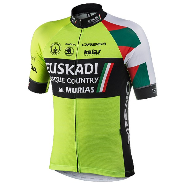 Profteams 2017 Euskadi Fietsshirt Korte Mouw 256IOXGC 2017082228