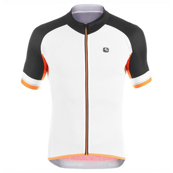 Giordana 2017 Team Silber Line wit-Noir-orange Fietsshirt Korte Mouw 619TEGSG 2017082269