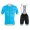 Giordana 2017 Team Silber Line blauw FIetskleding Set Wielershirt Korte Mouw+Korte Fietsbroeken Bib 947FNKHH 2017082266