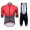 Santini Profteams 2017 Photon 30 Rood FIetskleding Set Wielershirt Korte Mouw+Korte Fietsbroeken Bib 474GJLJQ 2017082349