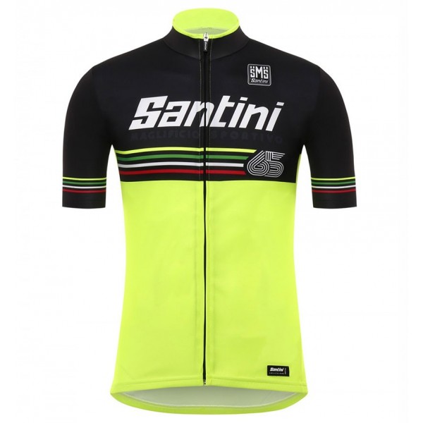 Santini Profteams 2017 Beat 30 geel Fietsshirt Korte Mouw 866AJZYI 2017082321