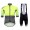 Santini Profteams 2017 Photon 30 geel FIetskleding Set Wielershirt Korte Mouw+Korte Fietsbroeken Bib 988YARHV 2017082343